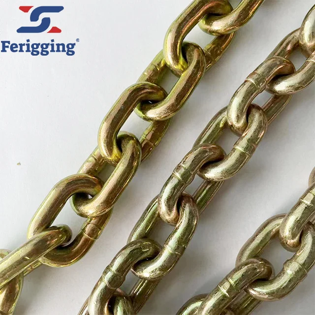 Galvanized Smooth Welding Colored Zinc Welded Tow Truck Transport Grade 70 Link Chain