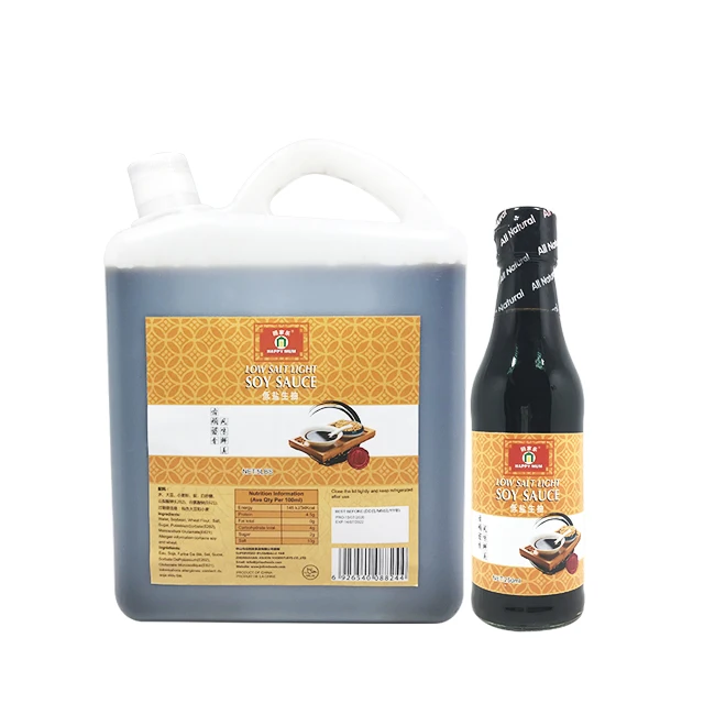 JOLION Private Label KOSHER HALAL HACCP BRC Sugar Free halal less sodium black bean light soy sauce 150ml