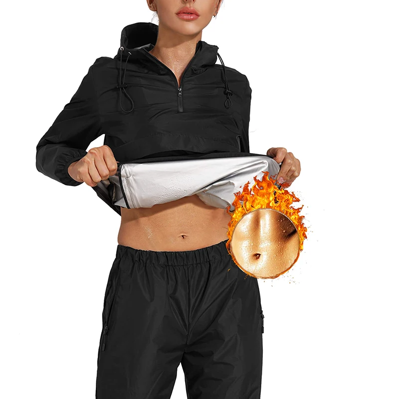 Women Body Shaper Hot Sweats Sauna Slimming Shirt weight loss Jacket Sauna Suit