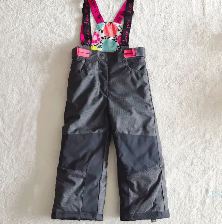 
kids Detachable Ski Bib Pants Outdoor Windproof Waterproof Snow Pants Waterproof and Breathable 