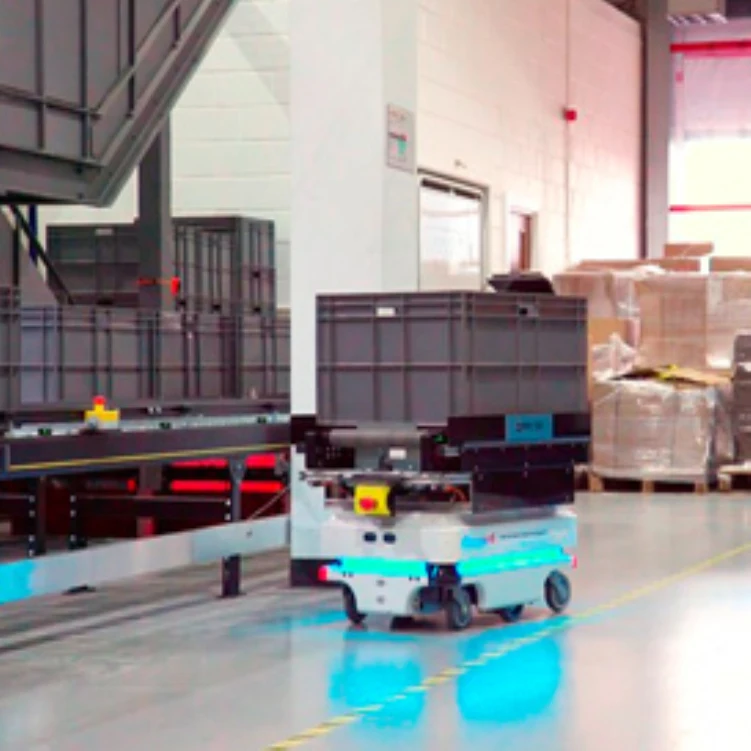 Agv Navigation Forklift Cart Auto Guided Vehicles Factory Warehouse Transport Autonomous Mobile Robot ARM