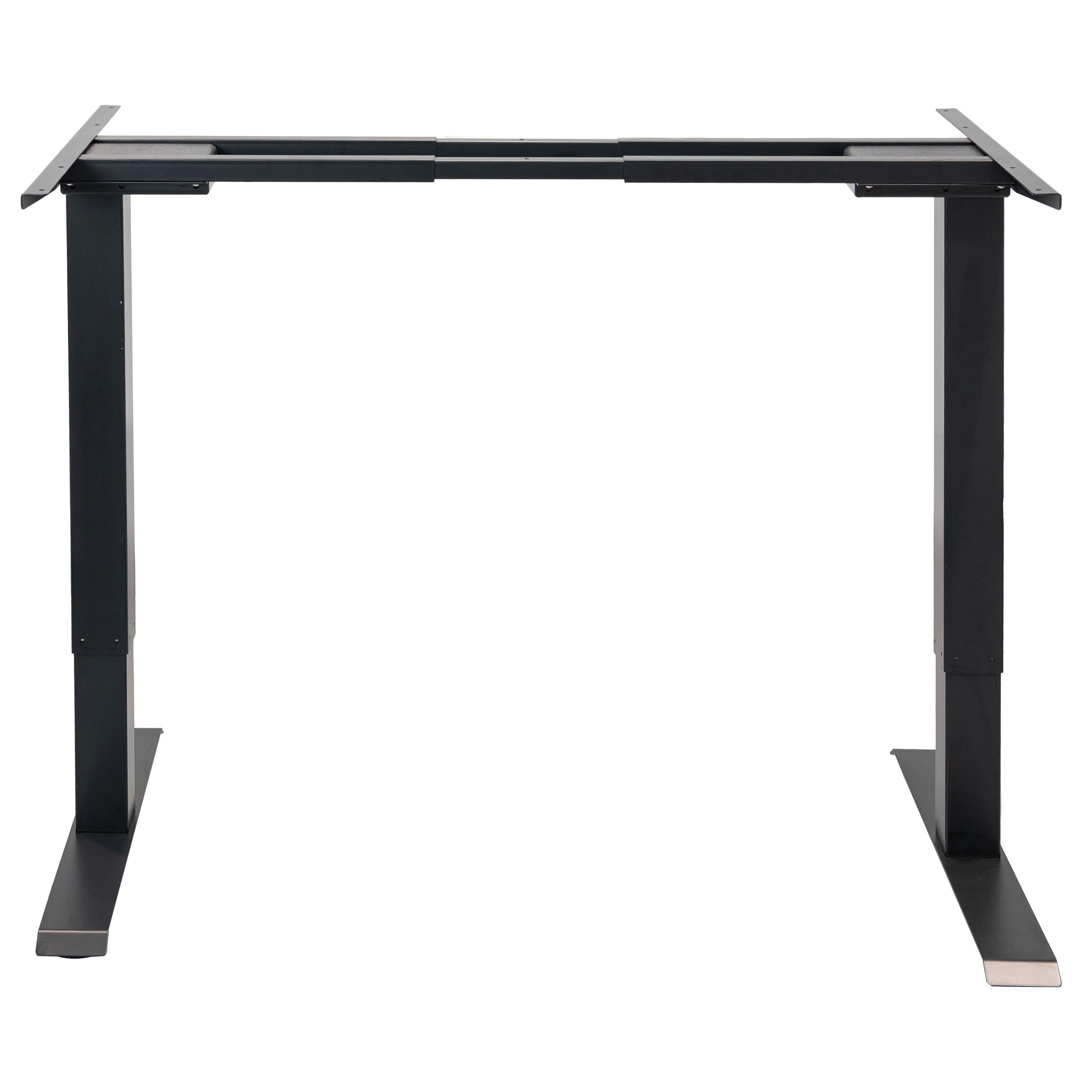 Ergonomic height adjustable sit standing desk frame  for big size tabletop with square metal desk leg