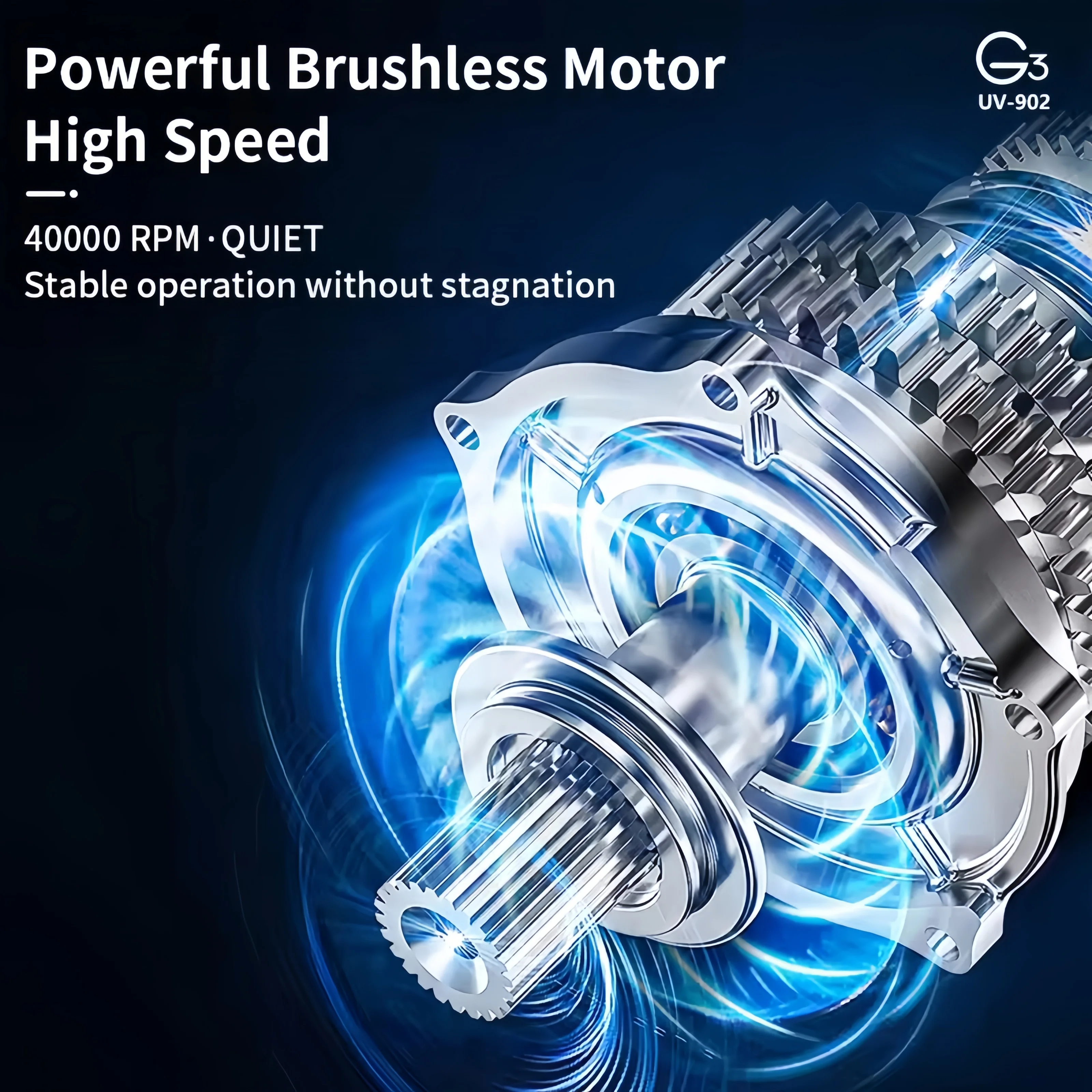 MD oxxi UV G3 40000 rpm Brushless Motor Rechargeable Nail Drill Machine Cordless 15 Hours Battery Life Electric Nail File