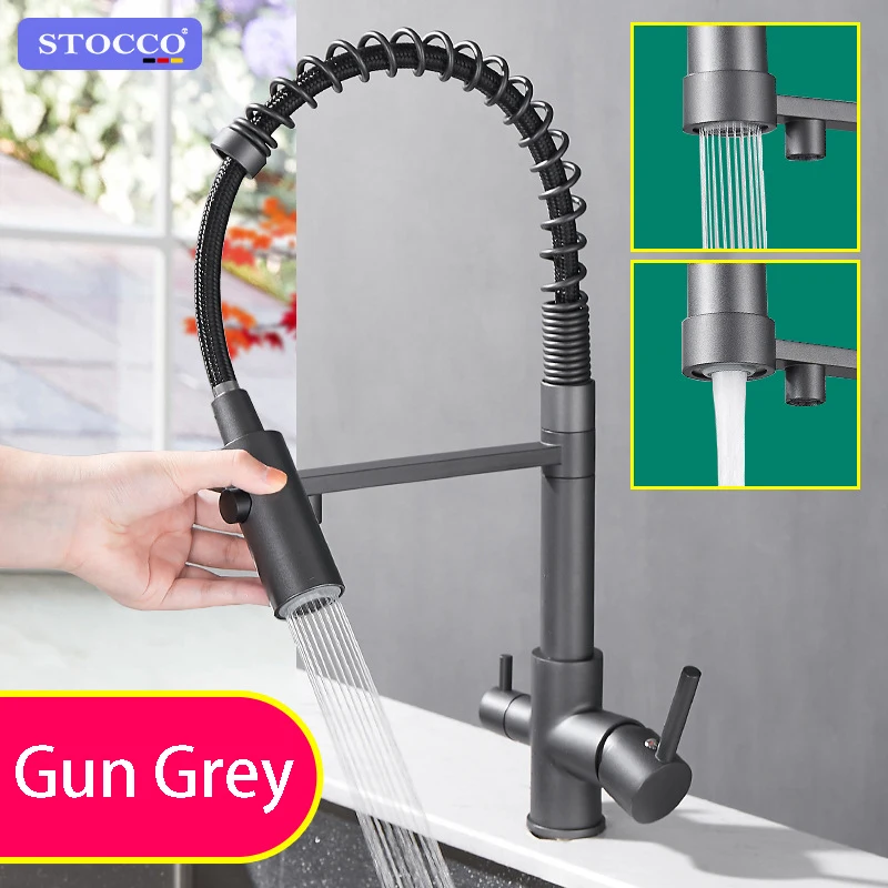 brass hot cold 3 way kitchen mixer faucet water purifier household for pull out kitchen faucet water filter kitchen sink mixer