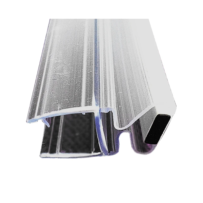 Waterproof Glass Edge PVC Magnetic Seal Strip for  Glass Shower Door