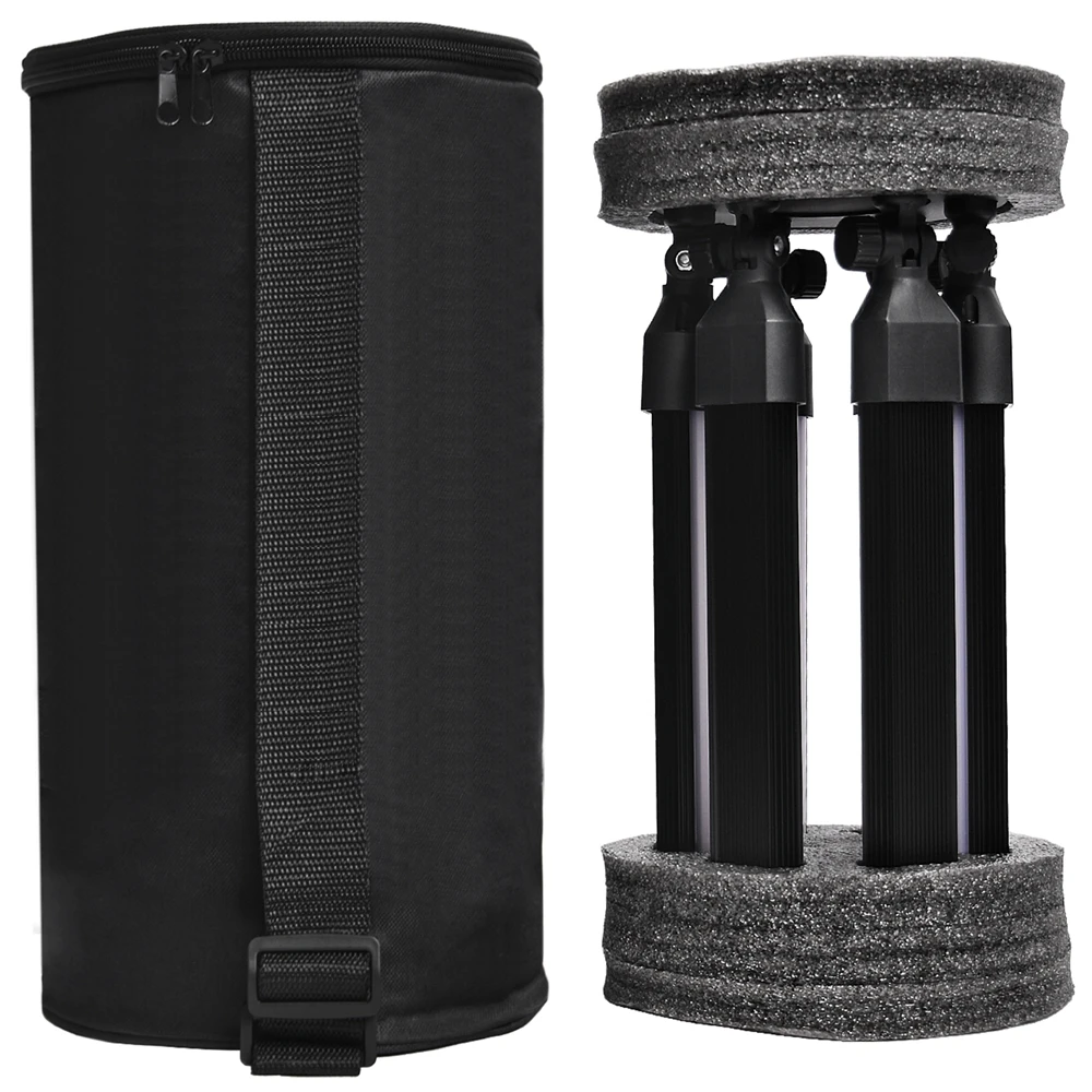 FOSOTO FT-06 MINI Multimedia Extreme Star Light Lamp 3200-5600K 6 tubes Led Ring Light with Tripod For Camera Phone makeup