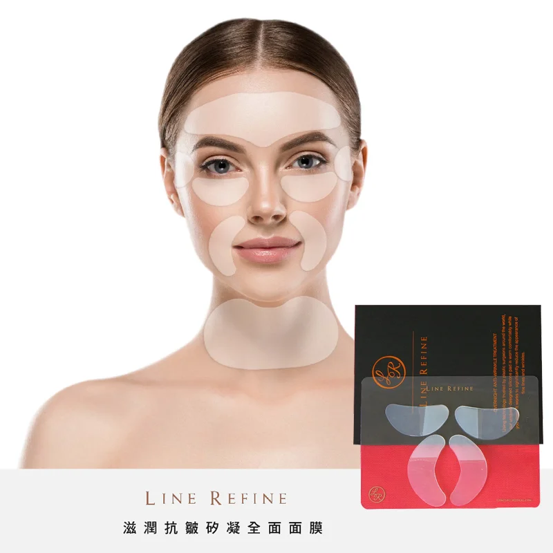 New Design bpa free reusable silicone neck anti wrinkle pad for wrinkle part