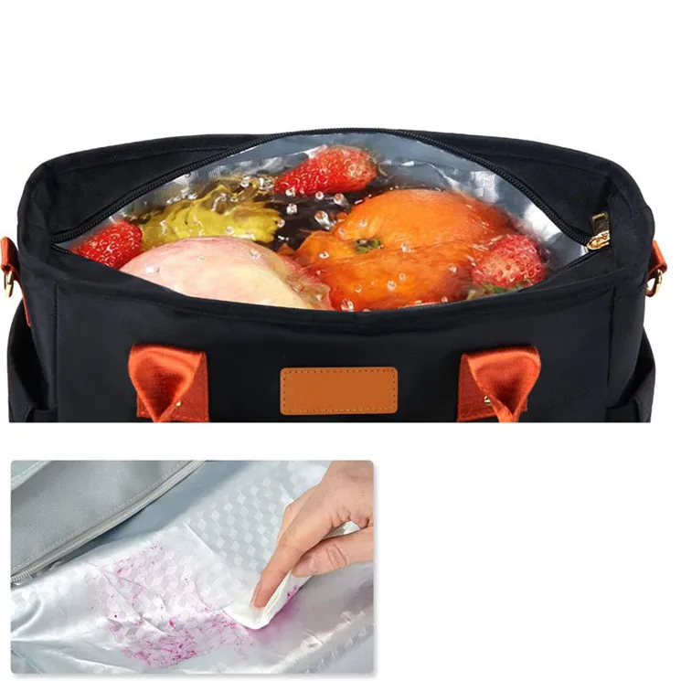 Custom Large Size Cooler Shopping Tote Catering Reusable Thermal Insulated Grocery Bags