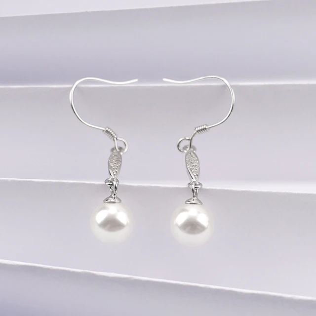 2023 High-End S925 Pure Silver Pearl Dangle Earrings Feminine Temptation with Luxurious Niche Design Long Elegant Style