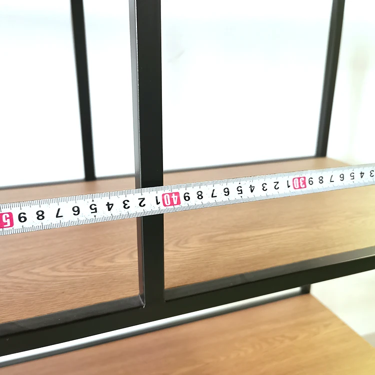 High quality Custom Design modern steel Ladder Shelving Unit metal 5 layer display rack metal bookshelf