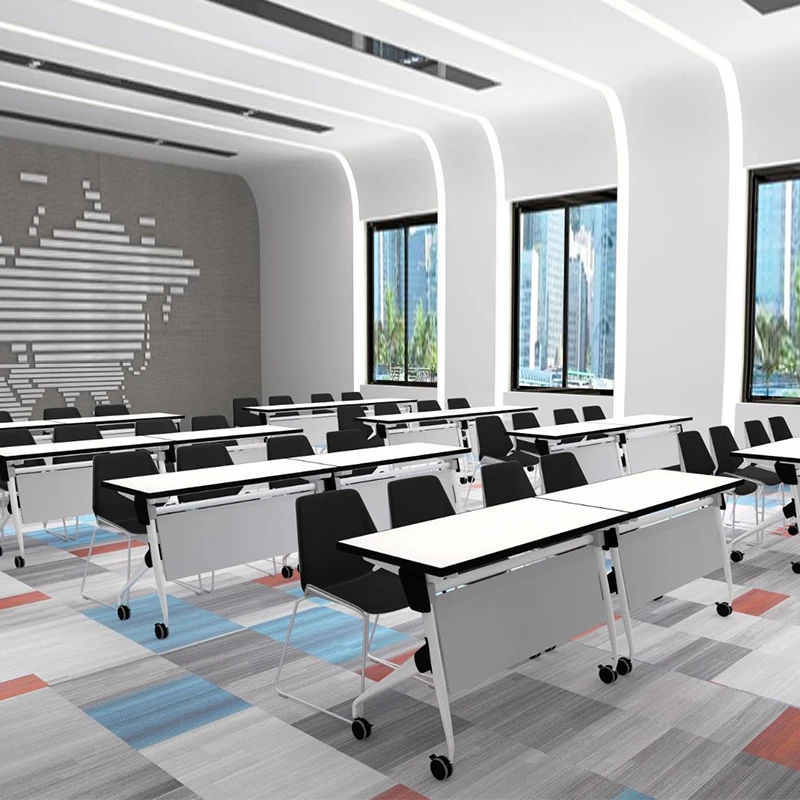 modern office furniture office meeting table conference folding training table conference table with steel legs