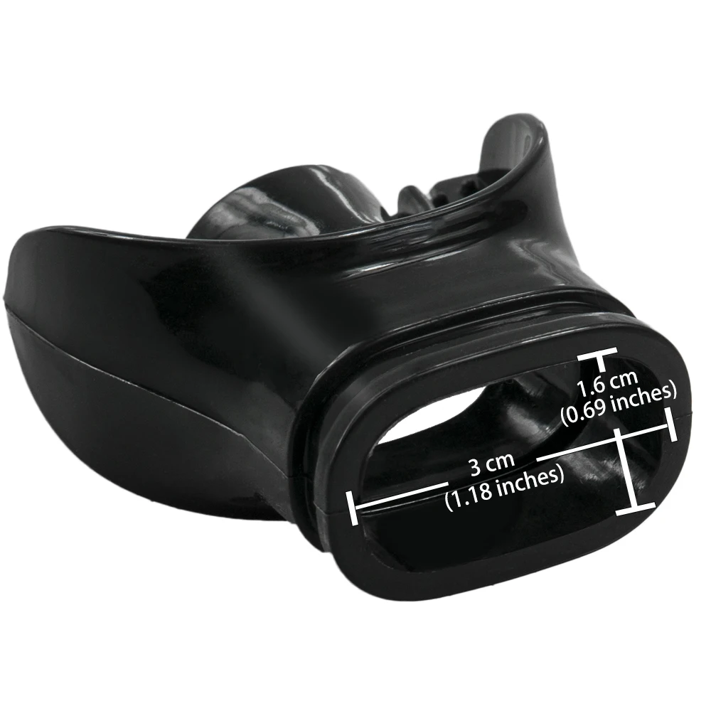 Scuba Diving Black Silicone Octopus Snorkel Mouthpiece Diving Equipment Silicone Mouthpiece Snorkeling Tube