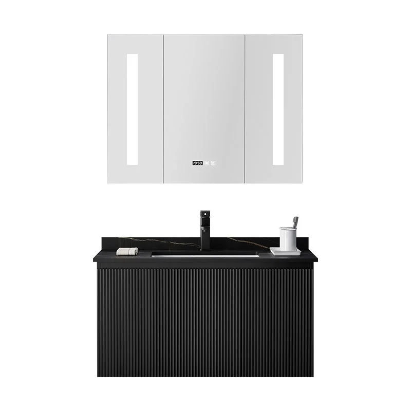 Light luxury solid wood rock board-body basin bathroom cabinet toilet household sink basin cabinet combination