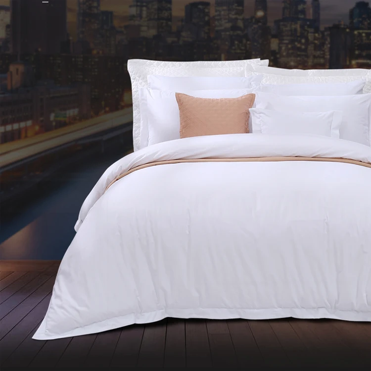 
Cheap personalized 100% cotton fabric comforter pure white bed sheets and microfiber duvet cover 