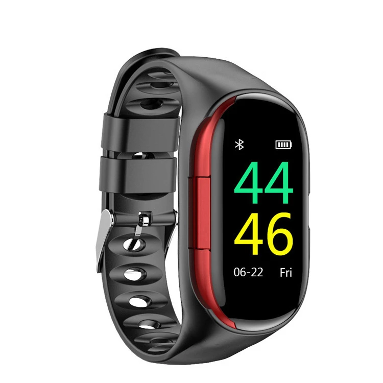 
watch mobile phones dynamic heart rate monitor with TWS earphone M1 