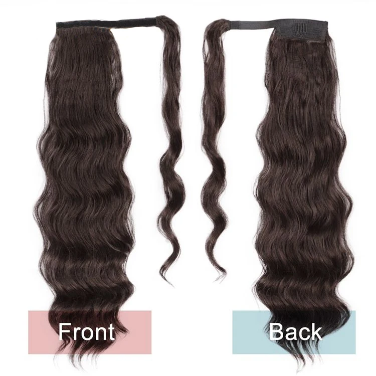 Wholesale Ponytail Synthetic Hair Brown Blonde Synthetic Hair Pony tail Long Curly Weave Claw Clip Ponytails Hair Pieces