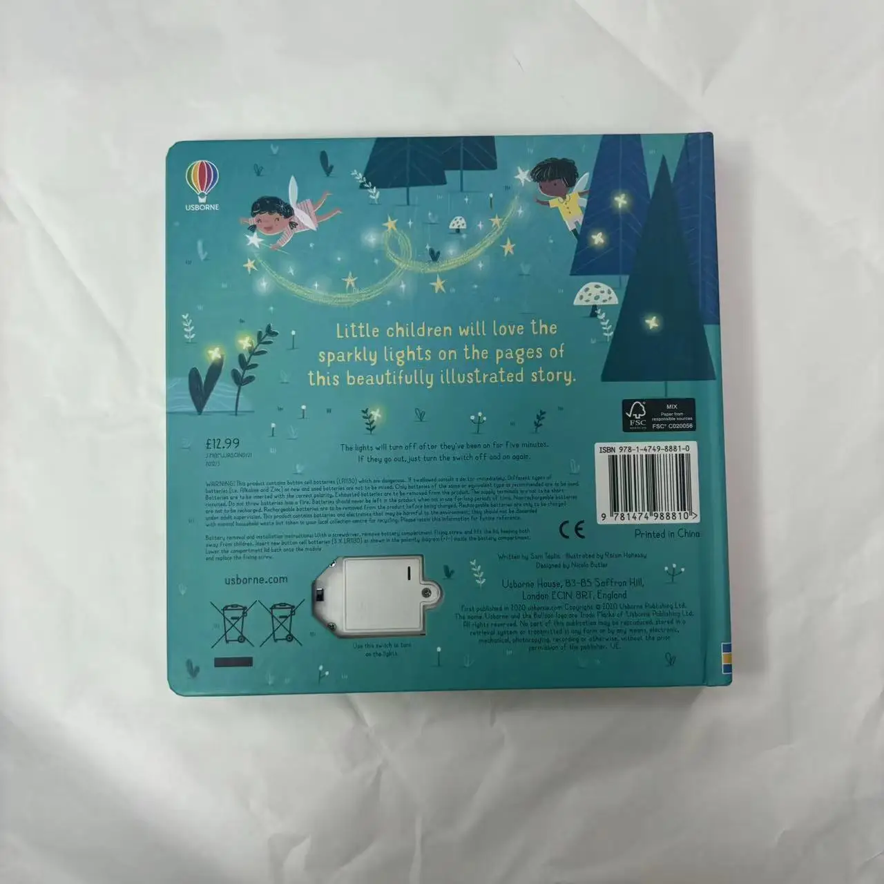 Led Board Book Light module children book education story light up board book with LED lights