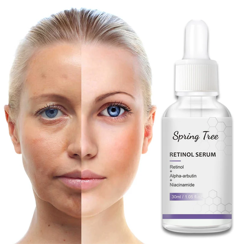Best anti-wrinkle anti-aging back to 18 years old vegan and organic skin care serum Moisturizing and nourishing retinol serum