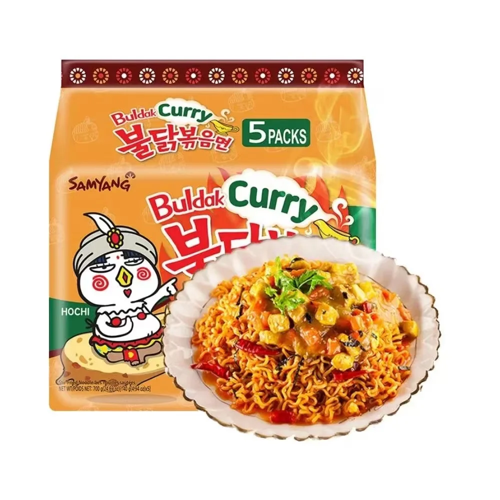 Лапша Samyang с пряным ароматом курицы, Пряная лапша мгновенного приготовления в Корейском стиле, 5 пакетов FCL, оптовая продажа