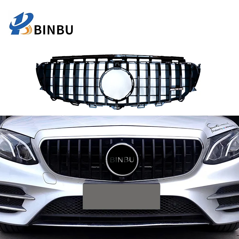 for Mercedes Benz E-class w213 front air grille GT style Intake grille sports  Silver Black2016-2019