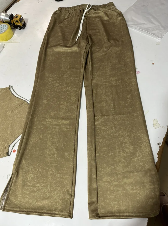 Casual Lounge Set Women Fall Clothes 2023 Sleeveless Tank Tops Two Piece Pants Set XS-XL Ladies Drawstring Wide Leg Pants Set