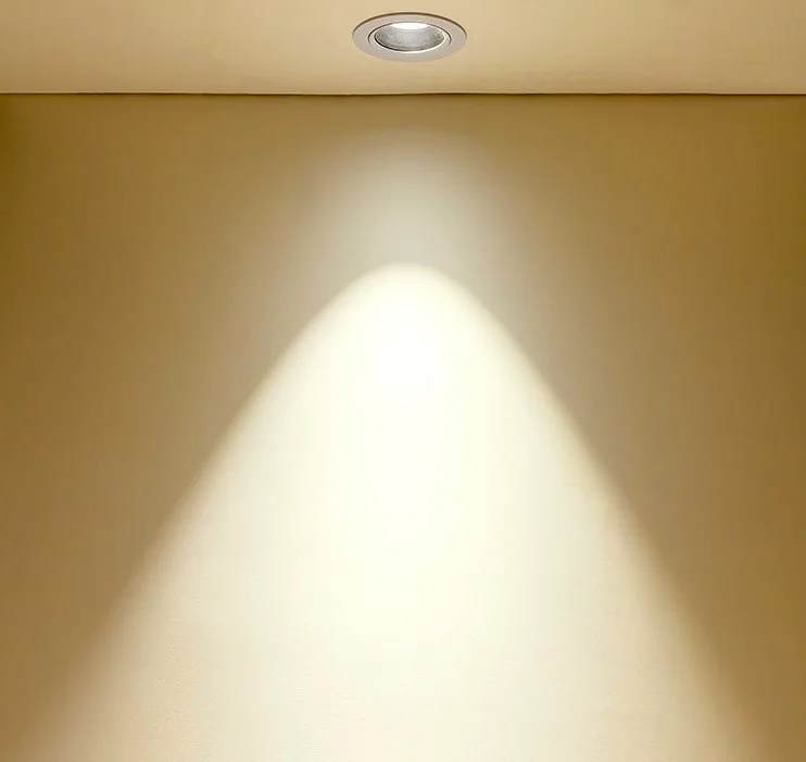 Cutout 90mm embedded LED COB hotel application wall washer ceiling downlights 24w for project spotlight downlight
