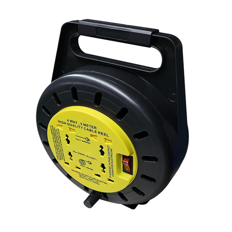Electric extension cord reels
