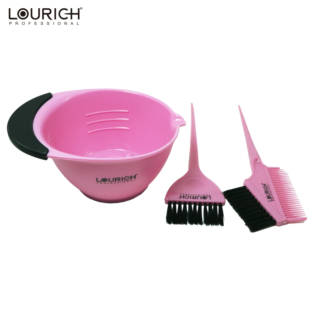 Salon Barber Hair Bleach Dyeing Tool Hair Salon Color Dye Brush Tinting Bowl Comb Brushes Dye Hair Tools
