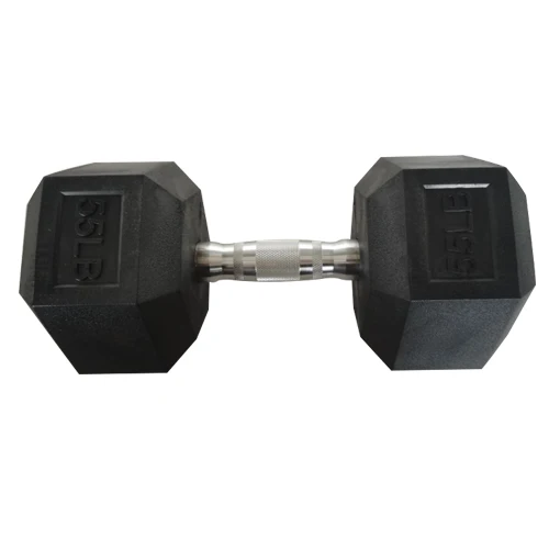 Hot Selling Factory Wholesale Rubber Hex Dumbbells LB Suit Gym Home Fitness Equipment