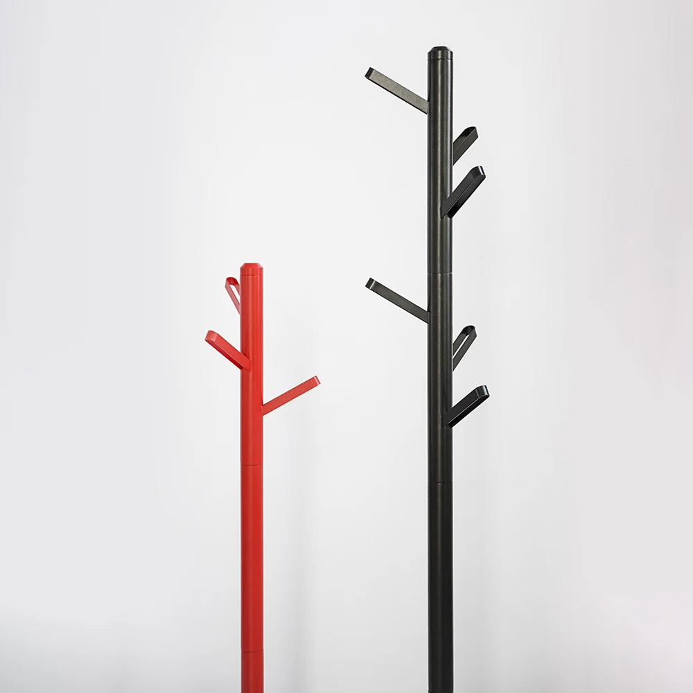 
BENTU Y Hanger hall tree with solid round base, used for hats, clothes, wallets, scarves, handbags 