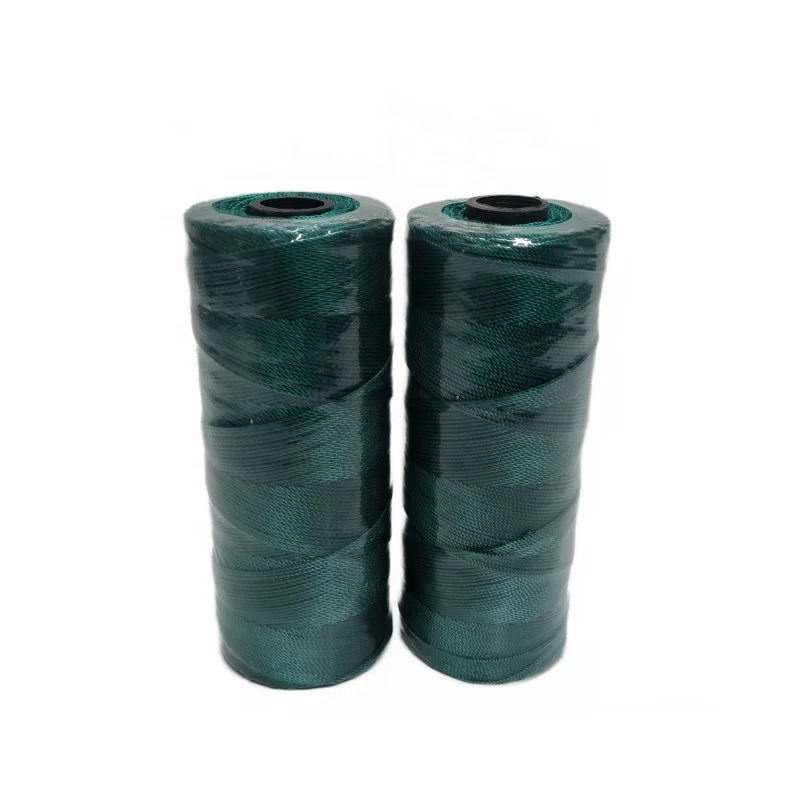 high quality Popular sale nylon/PE TWINE GREEN rope for fishing