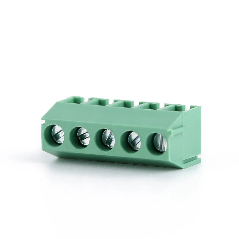 3.5mm Pitch Screw Terminal Connector 2 Pin 3 Pin Straight Copper Green PCB Terminal Blocks