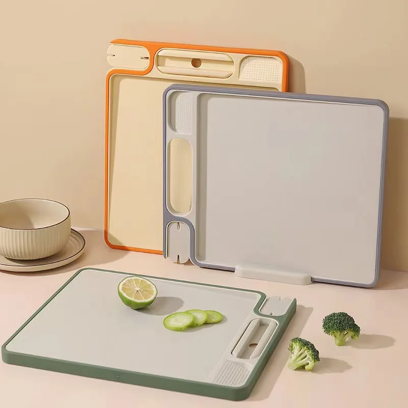 Multi-Purpose PE Kitchen Plastic Cutting Board for Fruit and Knife Chopping Food Preparation Knife Board