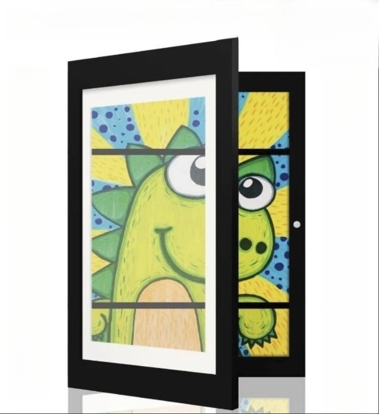 2023 New Trend Wall Kids Artwork Picture Frame A4 Front Opening Changeable Kids Artwork Photo Frame