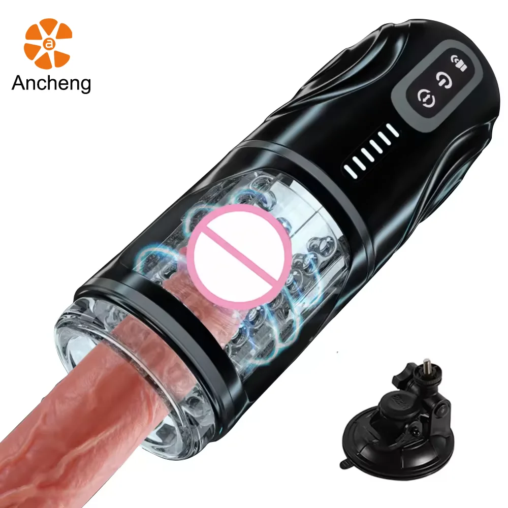 Hot Powerful Electric Male Masturbator Cup with 7 Thrusting 360 Degrees Rotating Base Pocket Pussy Stroker Sax Toys for Man