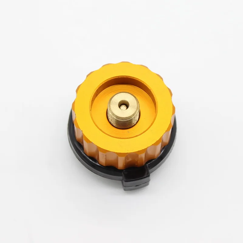 Hot Sale Aluminum Alloy Round Stove Connector Head Split Type Butane cartridge cylinder gas canister adapte