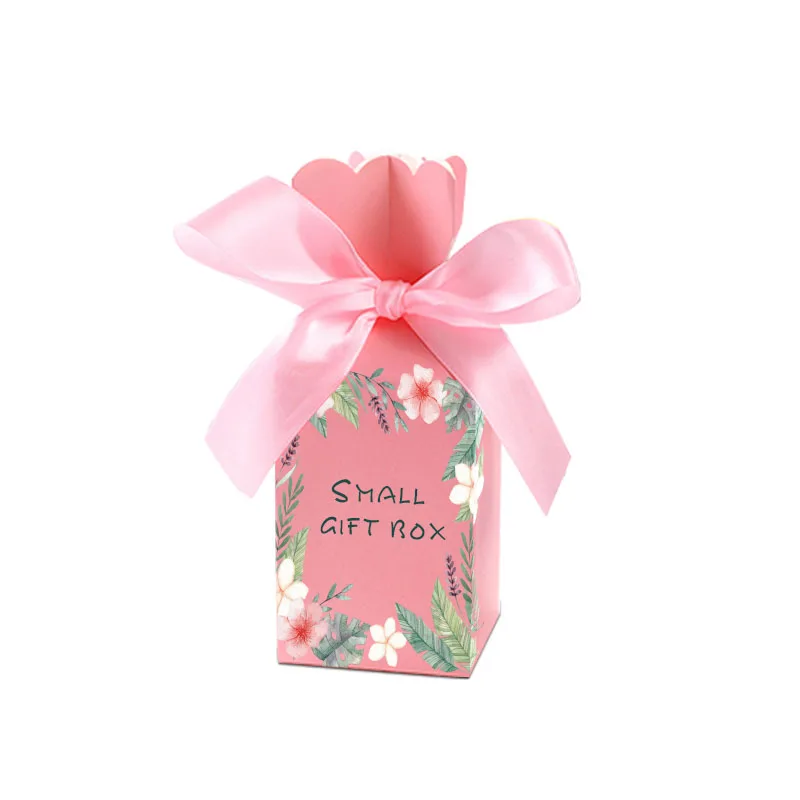 Modern Novel Design Valentines Day Gift Box Empty Wedding Candy Gift Box for Guest