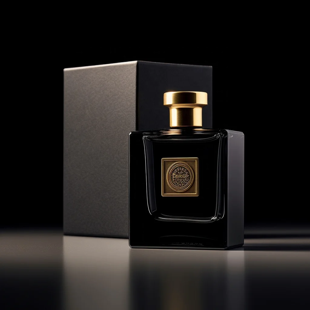 Wholesale Customized Luxury Square Glass Perfume Bottle with Spray Pump 30ml 50ml Cosmetic Perfume Carton Packaging Black Set