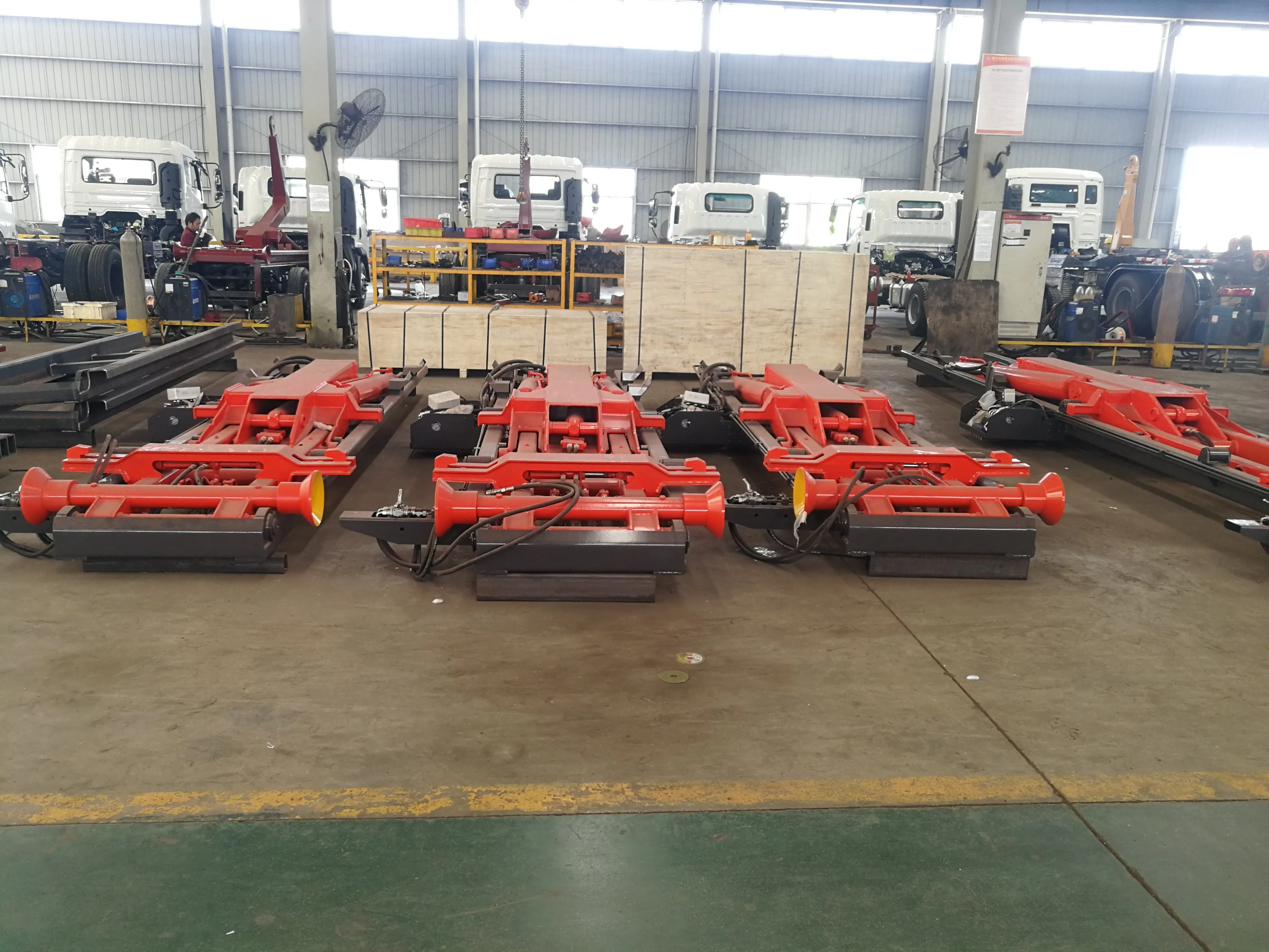 Factory direct sales high quality 3 to 20 tons hooks lift trailer for garbage truck