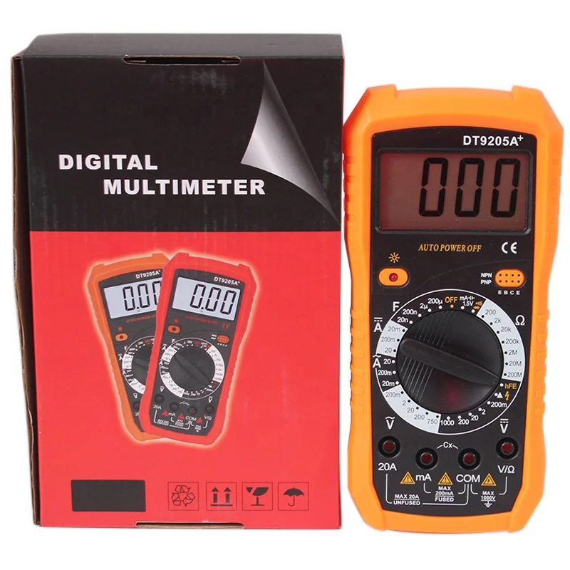 Высокоточный skyasia DT-9205A + Multitester удержания мультиметра Multimetro цифровой мультиметр
