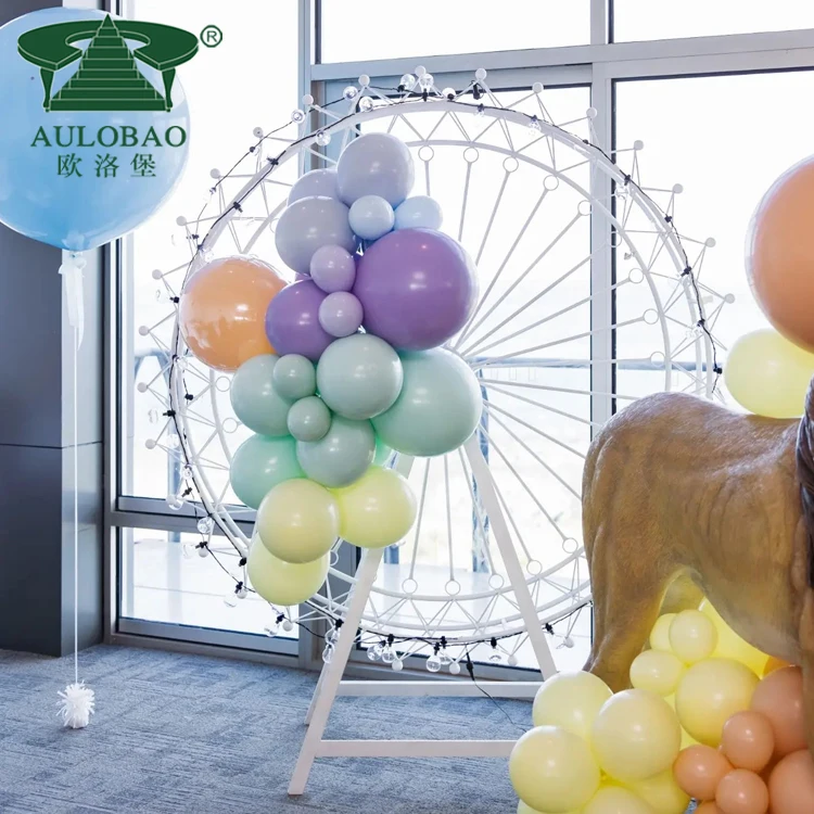 Wedding decoration white metal circus kids mini ferris wheel for sale