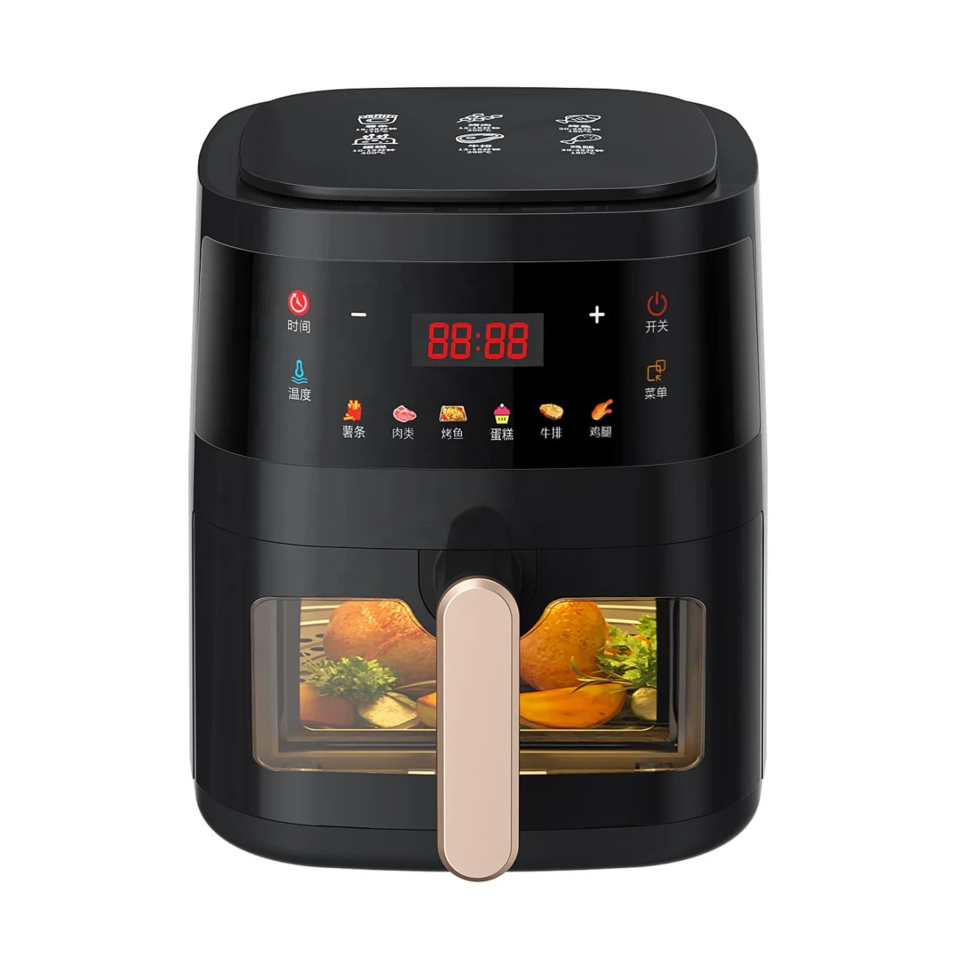 Smart Kitchen Appliances Air Deep Fryer Electric Oven Toaster Lcd Display Fryer Freidora De Aire Nin Ja Air Fryer