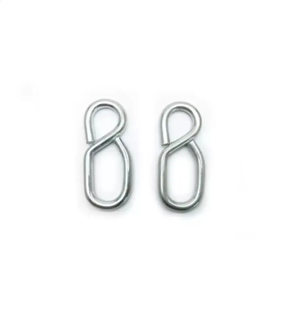JRSGS Customized High Quality Rope Wire 8 Shaped Hook Steel Snap Hook Carabiner Rigging hardware hammock hook