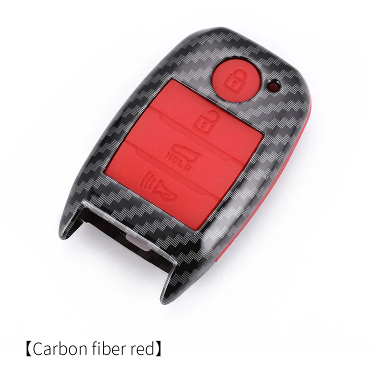 NEW 3 4 Buttons Carbon Fiber Car Remote Smart Key Case Cover For KIA Rio Rio5 Sportage Ceed Cerato K3 KX3 K4 K5 Sorento Optima P
