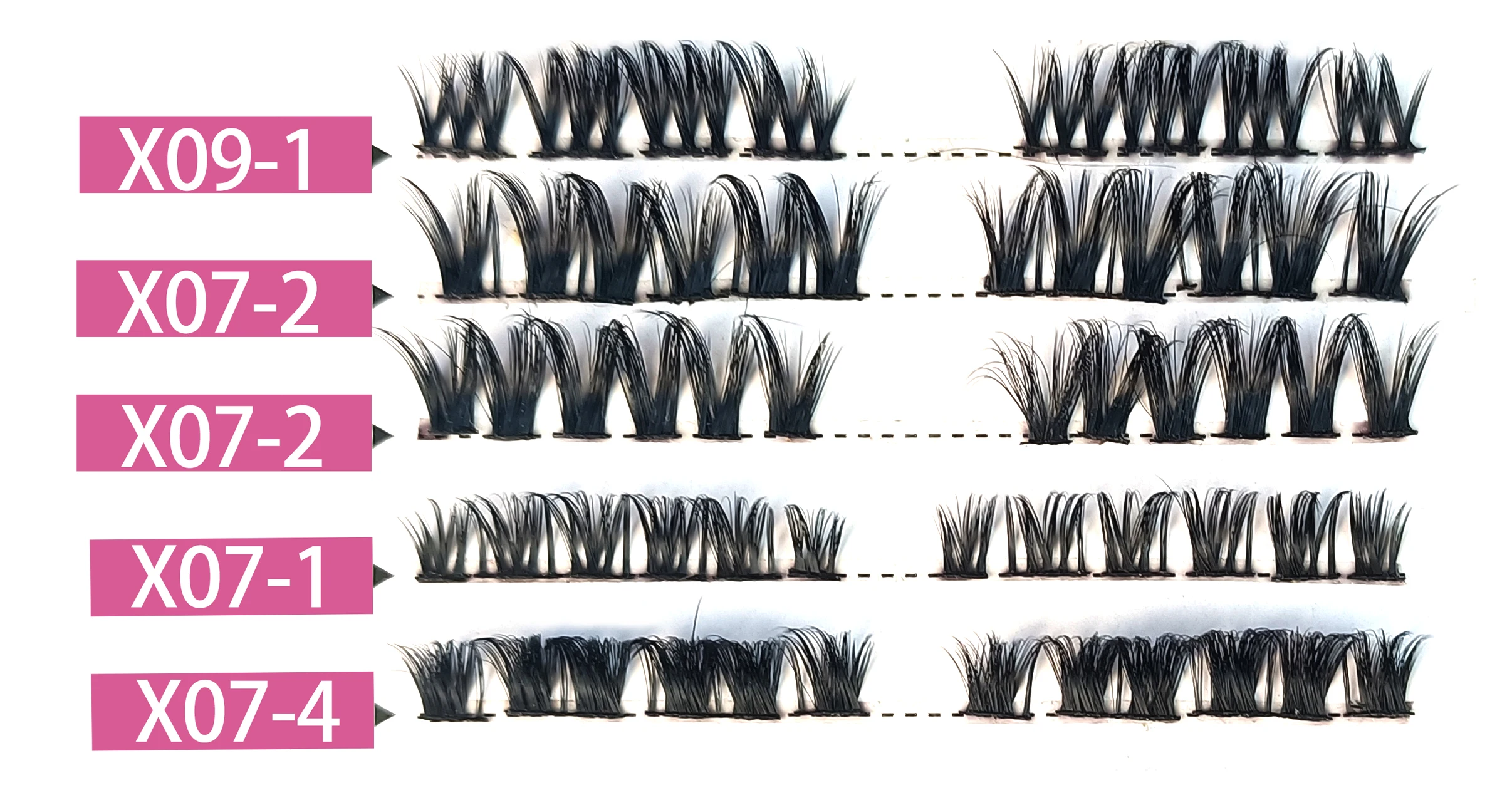 Maynice 2023 New Arriving Superfine Band Ribbon Cluster Faux Mink Lashes 100 Cruelty Free Wholesale Diy Pre Cut Lashes Extension