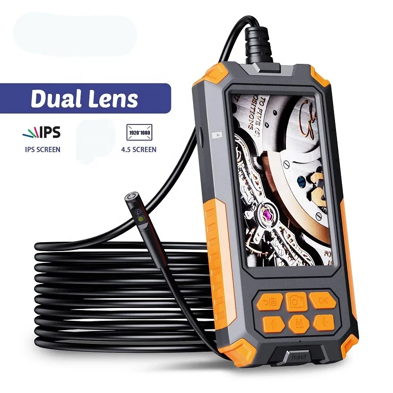 Wireless Dual Lens  Endoscope Camera Inspection 2.0 Megapixels HD Pipe Endoscope Camera with Light Waterproof Camera