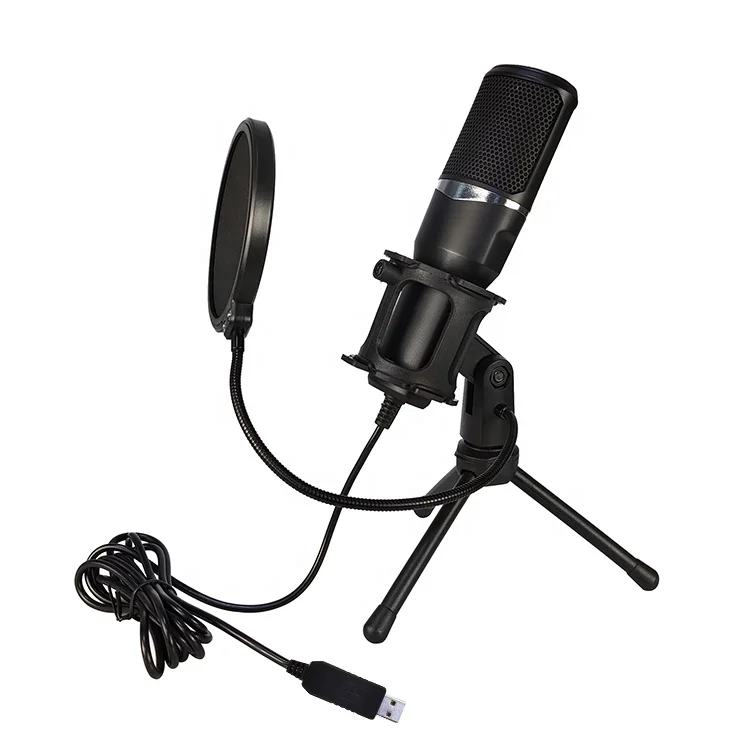 USB Microphone Professional Condenser microfone With Stand For Gaming Studio Recording Broadcasting Live Broadcast