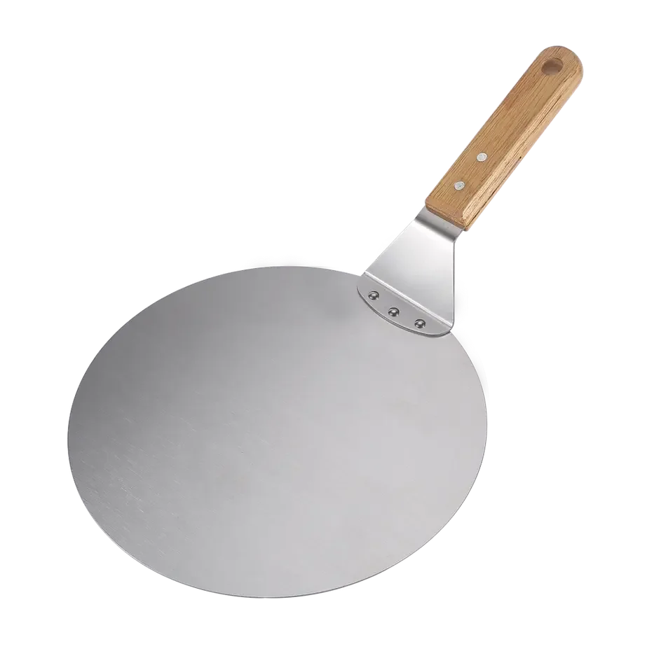 Hot Sale Stainless Steel Pizza Peel Manufacturer Pizza Peel Pizza Cutter With Wooden Handle Transfer Spatula