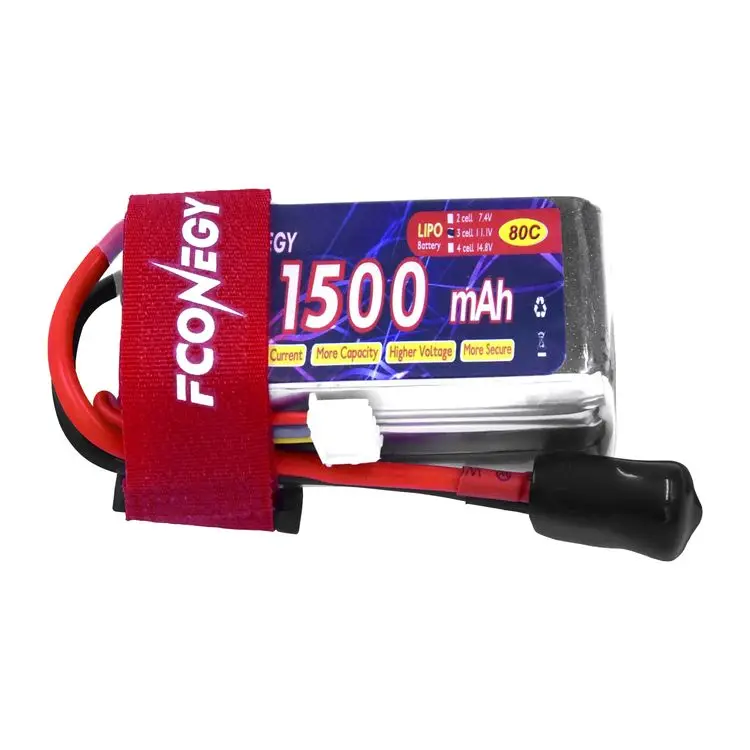 Factory Manufacture RC Lipo 3S 11.1V 1500mAh 80C Lithium polymer battery