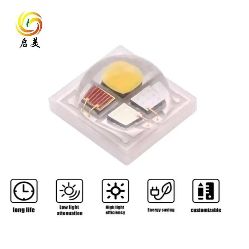 5050 High Power Ceramic 12W 20W RGBW 4 in 1 LED Lamp Beads for Stage Lighting